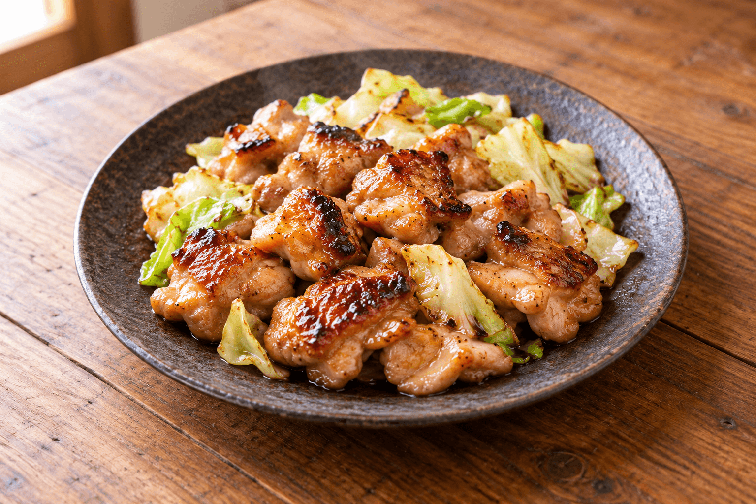 味噌だれで焼いた鶏肉の料理イメージ